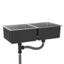 Handgefertigte Küchenspüle aus Edelstahl von vidaXL, Sinkt - Ref: Foro24-51522, Preis: 128,74 €, Rabatt: %