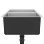 Handgefertigte Küchenspüle aus Edelstahl von vidaXL, Sinkt - Ref: Foro24-51522, Preis: 135,91 €, Rabatt: %
