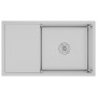 Handgefertigtes Küchenspülbecken aus Edelstahl von vidaXL, Sinkt - Ref: Foro24-51520, Preis: 149,21 €, Rabatt: %