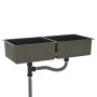Handgefertigtes Waschbecken aus schwarzem Edelstahl von vidaXL, Sinkt - Ref: Foro24-51525, Preis: 173,57 €, Rabatt: %