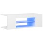 Mueble de TV con luces LED blanco 90x39x30 cm de vidaXL, Muebles TV - Ref: Foro24-804238, Precio: 56,94 €, Descuento: %