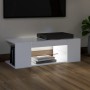 TV-Schrank mit weißen LED-Leuchten 90x39x30 cm von vidaXL, TV-Möbel - Ref: Foro24-804238, Preis: 55,15 €, Rabatt: %