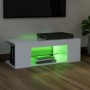TV-Schrank mit weißen LED-Leuchten 90x39x30 cm von vidaXL, TV-Möbel - Ref: Foro24-804238, Preis: 55,15 €, Rabatt: %