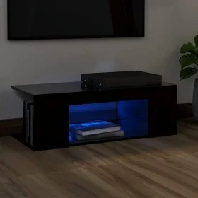 TV-Möbel mit schwarzen LED-Leuchten 90x39x30 cm von vidaXL, TV-Möbel - Ref: Foro24-804239, Preis: 46,39 €, Rabatt: %