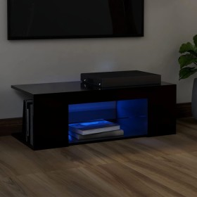 TV stand with black LED lights 90x39x30 cm by vidaXL, TV Furniture - Ref: Foro24-804239, Price: 46,98 €, Discount: %