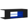 TV-Möbel mit schwarzen LED-Leuchten 90x39x30 cm von vidaXL, TV-Möbel - Ref: Foro24-804239, Preis: 46,98 €, Rabatt: %