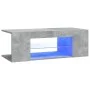 Mueble de TV con luces LED gris hormigón 90x39x30 cm de vidaXL, Muebles TV - Ref: Foro24-804242, Precio: 45,56 €, Descuento: %