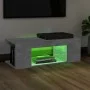Mueble de TV con luces LED gris hormigón 90x39x30 cm de vidaXL, Muebles TV - Ref: Foro24-804242, Precio: 45,56 €, Descuento: %