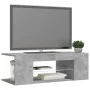 Mueble de TV con luces LED gris hormigón 90x39x30 cm de vidaXL, Muebles TV - Ref: Foro24-804242, Precio: 45,56 €, Descuento: %