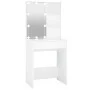 Tocador con LED blanco 60x40x140 cm de vidaXL, Tocadores para dormitorios - Ref: Foro24-808828, Precio: 84,00 €, Descuento: %