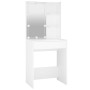 Schminktisch mit weißer LED 60x40x140 cm von vidaXL, Schlafzimmerkommoden - Ref: Foro24-808828, Preis: 84,88 €, Rabatt: %
