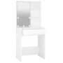 Tocador con LED blanco 60x40x140 cm de vidaXL, Tocadores para dormitorios - Ref: Foro24-808828, Precio: 84,00 €, Descuento: %