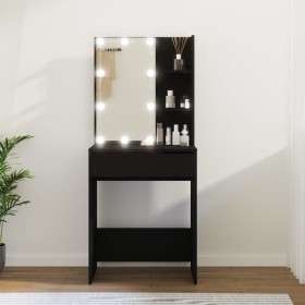 Dressing table with LED lights black 60x40x140 cm by vidaXL, Bedroom Dressers - Ref: Foro24-808829, Price: 94,73 €, Discount: %