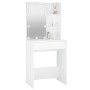 Schminktisch mit weißer LED 60x40x140 cm von vidaXL, Schlafzimmerkommoden - Ref: Foro24-808828, Preis: 84,88 €, Rabatt: %