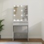 Tocador con LED color gris hormigón 60x40x140 cm de vidaXL, Tocadores para dormitorios - Ref: Foro24-808832, Precio: 103,84 €...