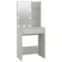 Betongrauer LED-Schminktisch 60x40x140 cm von vidaXL, Schlafzimmerkommoden - Ref: Foro24-808832, Preis: 99,52 €, Rabatt: %