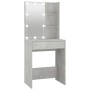 Tocador con LED color gris hormigón 60x40x140 cm de vidaXL, Tocadores para dormitorios - Ref: Foro24-808832, Precio: 103,84 €...