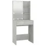 Betongrauer LED-Schminktisch 60x40x140 cm von vidaXL, Schlafzimmerkommoden - Ref: Foro24-808832, Preis: 99,52 €, Rabatt: %