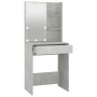 Tocador con LED color gris hormigón 60x40x140 cm de vidaXL, Tocadores para dormitorios - Ref: Foro24-808832, Precio: 103,84 €...