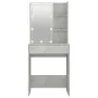 Betongrauer LED-Schminktisch 60x40x140 cm von vidaXL, Schlafzimmerkommoden - Ref: Foro24-808832, Preis: 99,52 €, Rabatt: %