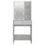 Tocador con LED color gris hormigón 60x40x140 cm de vidaXL, Tocadores para dormitorios - Ref: Foro24-808832, Precio: 103,84 €...