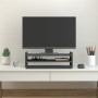 Solid pine wood monitor stand grey 50x27x15 cm by vidaXL, Computer bases and risers - Ref: Foro24-814021, Price: 26,85 €, Dis...