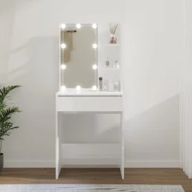 Dressing table with bright white LED 60x40x140 cm by vidaXL, Bedroom Dressers - Ref: Foro24-808834, Price: 92,67 €, Discount: %