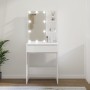 Schminktisch mit hellweißer LED 60x40x140 cm von vidaXL, Schlafzimmerkommoden - Ref: Foro24-808834, Preis: 93,78 €, Rabatt: %