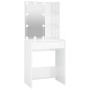 Schminktisch mit hellweißer LED 60x40x140 cm von vidaXL, Schlafzimmerkommoden - Ref: Foro24-808834, Preis: 93,78 €, Rabatt: %