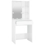 Schminktisch mit hellweißer LED 60x40x140 cm von vidaXL, Schlafzimmerkommoden - Ref: Foro24-808834, Preis: 93,78 €, Rabatt: %