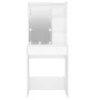 Schminktisch mit hellweißer LED 60x40x140 cm von vidaXL, Schlafzimmerkommoden - Ref: Foro24-808834, Preis: 93,78 €, Rabatt: %