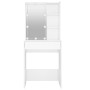 Schminktisch mit hellweißer LED 60x40x140 cm von vidaXL, Schlafzimmerkommoden - Ref: Foro24-808834, Preis: 93,78 €, Rabatt: %