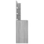 Tocador con LED color gris Sonoma 60x40x140 cm de vidaXL, Tocadores para dormitorios - Ref: Foro24-820443, Precio: 110,55 €, ...