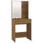 Oak brown LED dressing table 60x40x140 cm by vidaXL, Bedroom Dressers - Ref: Foro24-820444, Price: 99,46 €, Discount: %
