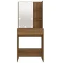 Eichenbrauner LED-Schminktisch 60x40x140 cm von vidaXL, Schlafzimmerkommoden - Ref: Foro24-820444, Preis: 99,46 €, Rabatt: %