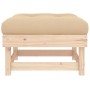 Gartenhocker mit Kissen aus massivem Kiefernholz von vidaXL, Modulare Sofas für den Außenbereich - Ref: Foro24-825436, Preis:...