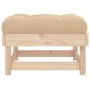 Garden stool with solid pine wood cushion by vidaXL, Modular outdoor sofas - Ref: Foro24-825436, Price: 81,06 €, Discount: %