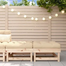 Garden stools with cushions 2 pcs solid pine wood by vidaXL, Modular outdoor sofas - Ref: Foro24-825464, Price: 129,93 €, Dis...