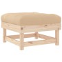 Garden stools with cushions 2 pcs solid pine wood by vidaXL, Modular outdoor sofas - Ref: Foro24-825464, Price: 131,22 €, Dis...