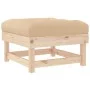 Garden stools with cushions 2 pcs solid pine wood by vidaXL, Modular outdoor sofas - Ref: Foro24-825464, Price: 129,93 €, Dis...