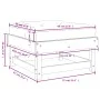 Garden stools with cushions 2 pcs solid pine wood by vidaXL, Modular outdoor sofas - Ref: Foro24-825464, Price: 129,93 €, Dis...