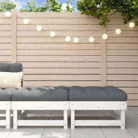 Taburetes de jardín con cojines 2 uds madera maciza pino blanco by vidaXL, Modular outdoor sofas - Ref: Foro24-825465, Price:...