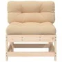 Central sofa with solid pine wood cushions by vidaXL, Modular outdoor sofas - Ref: Foro24-825548, Price: 73,34 €, Discount: %
