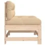 Central sofa with solid pine wood cushions by vidaXL, Modular outdoor sofas - Ref: Foro24-825548, Price: 73,34 €, Discount: %