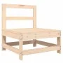 Central sofa with solid pine wood cushions by vidaXL, Modular outdoor sofas - Ref: Foro24-825548, Price: 73,34 €, Discount: %