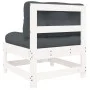 Central sofa with solid white pine wood cushions by vidaXL, Modular outdoor sofas - Ref: Foro24-825549, Price: 75,13 €, Disco...