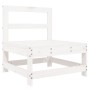 Central sofa with solid white pine wood cushions by vidaXL, Modular outdoor sofas - Ref: Foro24-825549, Price: 76,74 €, Disco...