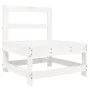 Central sofa with solid white pine wood cushions by vidaXL, Modular outdoor sofas - Ref: Foro24-825549, Price: 75,13 €, Disco...