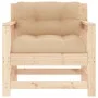 Garden armchairs with cushions 2 pcs solid pine wood by vidaXL, Modular outdoor sofas - Ref: Foro24-825562, Price: 147,11 €, ...