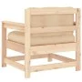 Garden armchairs with cushions 2 pcs solid pine wood by vidaXL, Modular outdoor sofas - Ref: Foro24-825562, Price: 147,11 €, ...